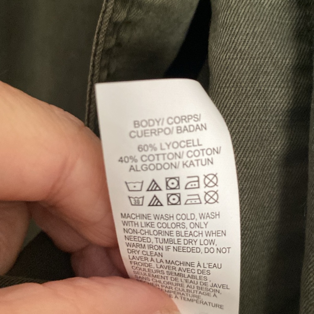 Lucky brand shacket, army green, size L - Picture 3 of 10